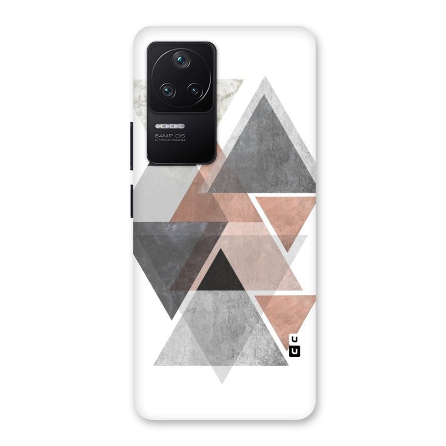 Abstract Diamond Pink Design Back Case for Poco F4 5G
