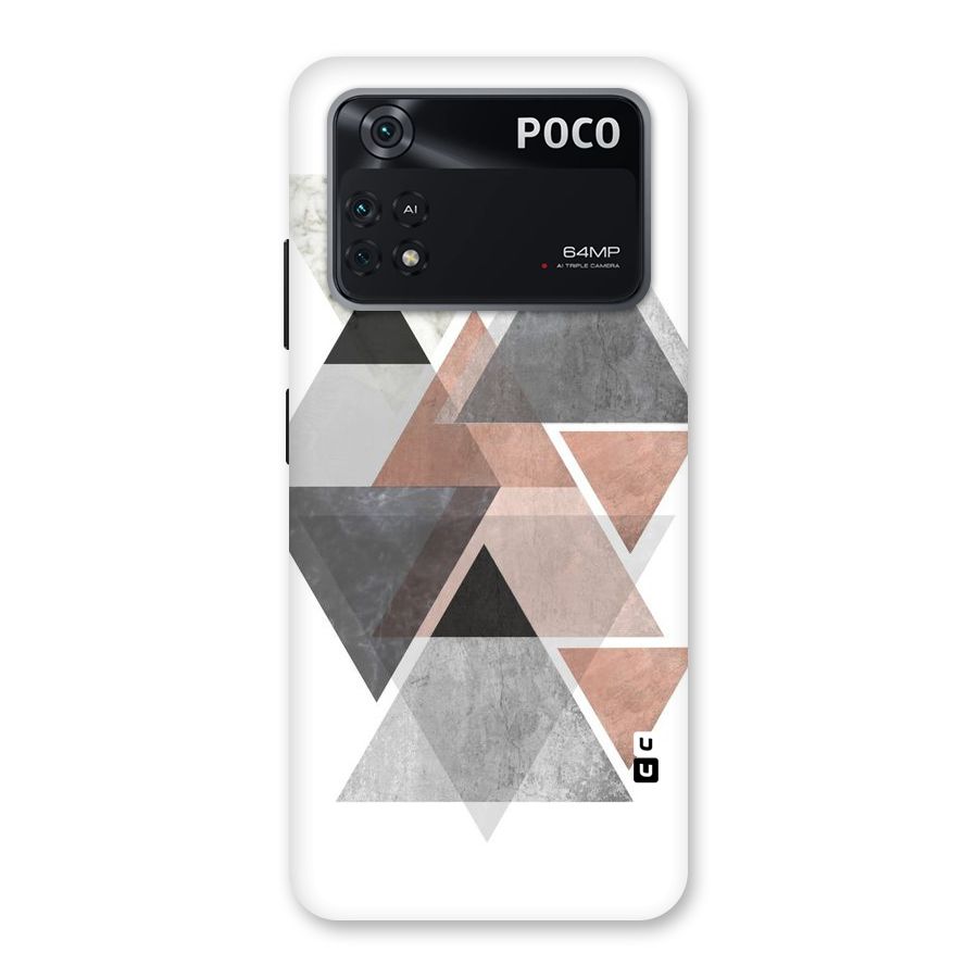 Abstract Diamond Pink Design Back Case for Poco M4 Pro 4G