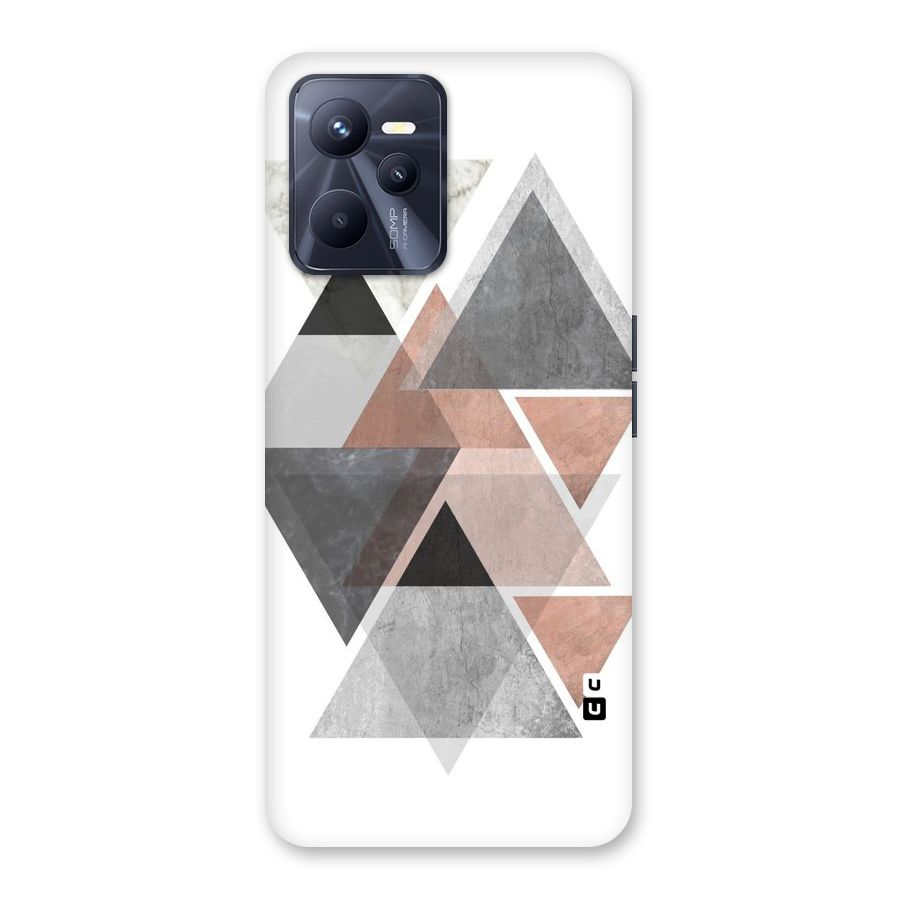 Abstract Diamond Pink Design Back Case for Realme C35