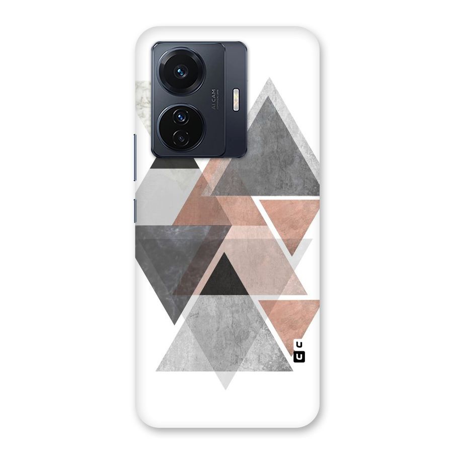 Abstract Diamond Pink Design Back Case for Vivo T1 Pro