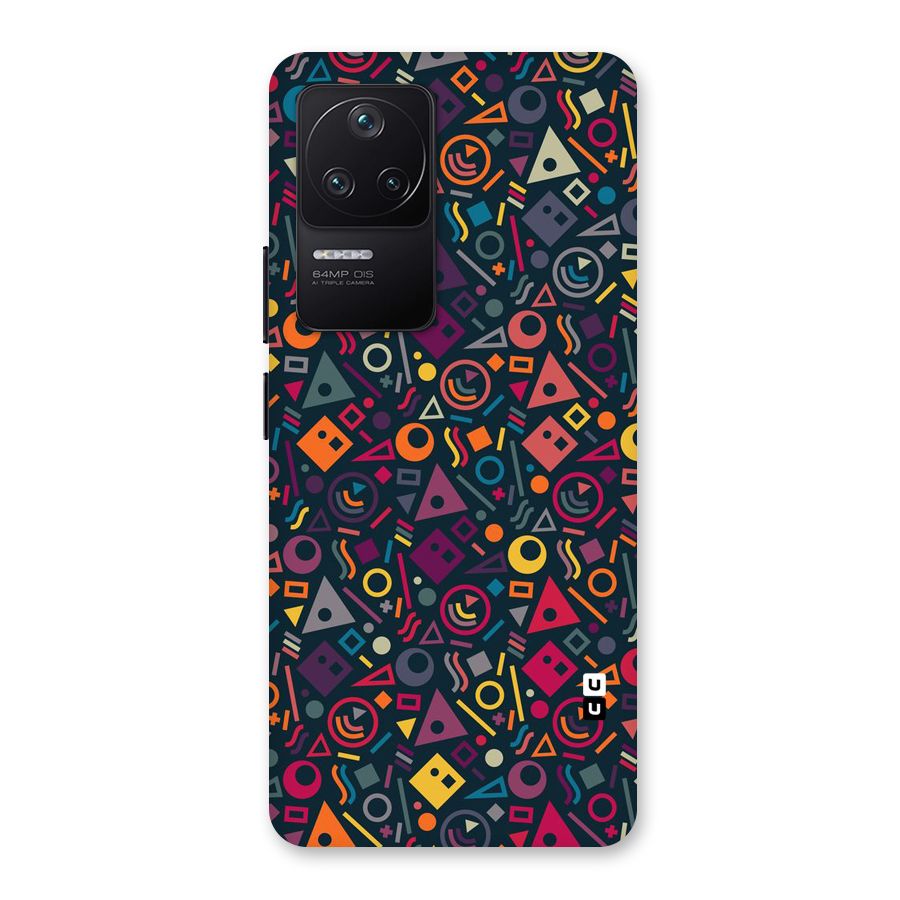 Abstract Figures Back Case for Poco F4 5G