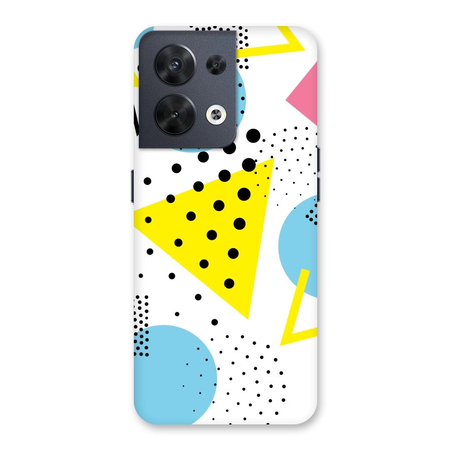 Abstract Geometry Back Case for Oppo Reno8 5G