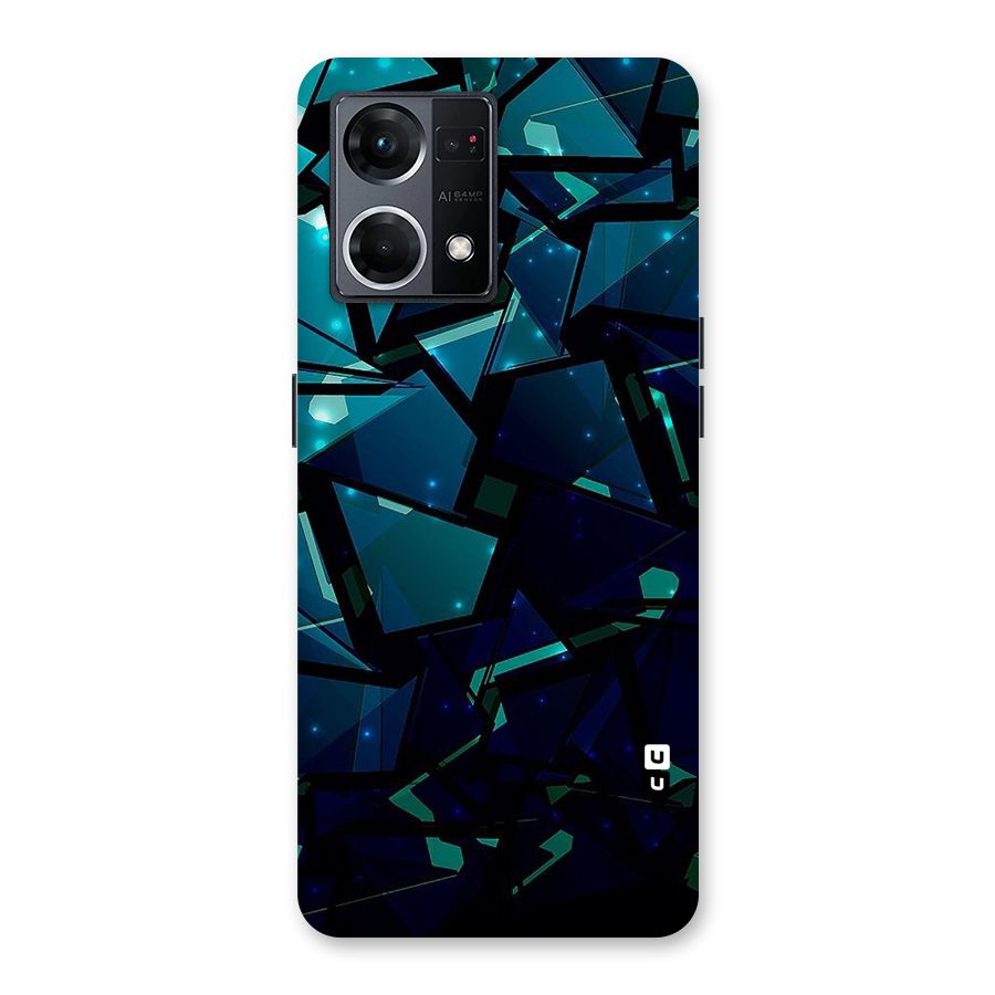 Abstract Glass Design Glass Back Case for Oppo F21 Pro 5G