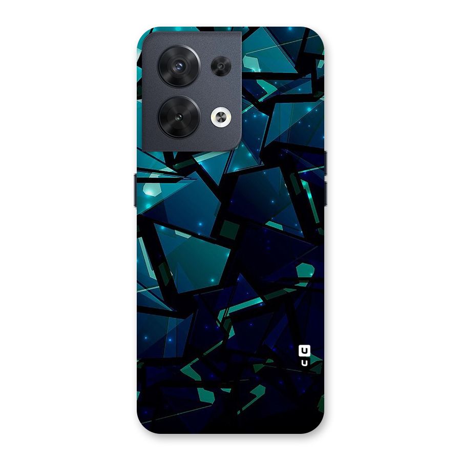 Abstract Glass Design Back Case for Oppo Reno8 5G