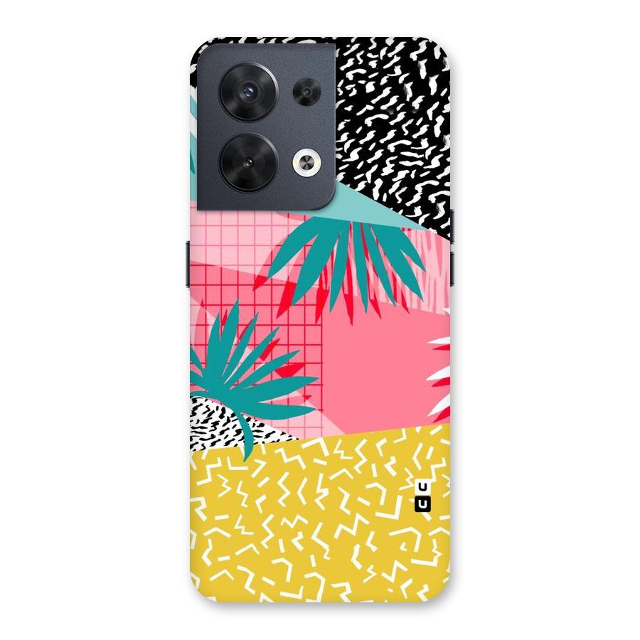 Abstract Grass Hues Back Case for Oppo Reno8 5G