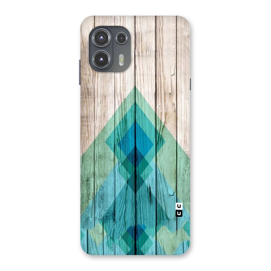 Abstract Green And Wood Back Case for Motorola Edge 20 Fusion