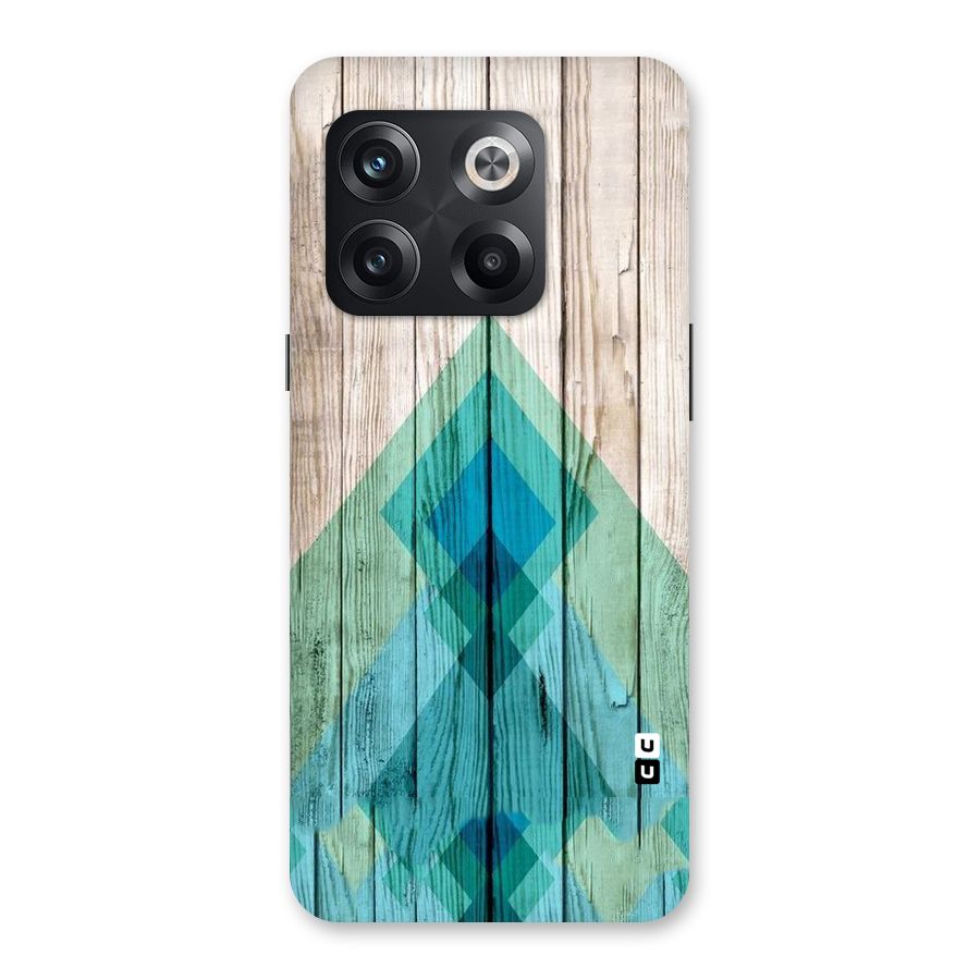 Abstract Green And Wood Back Case for OnePlus 10T