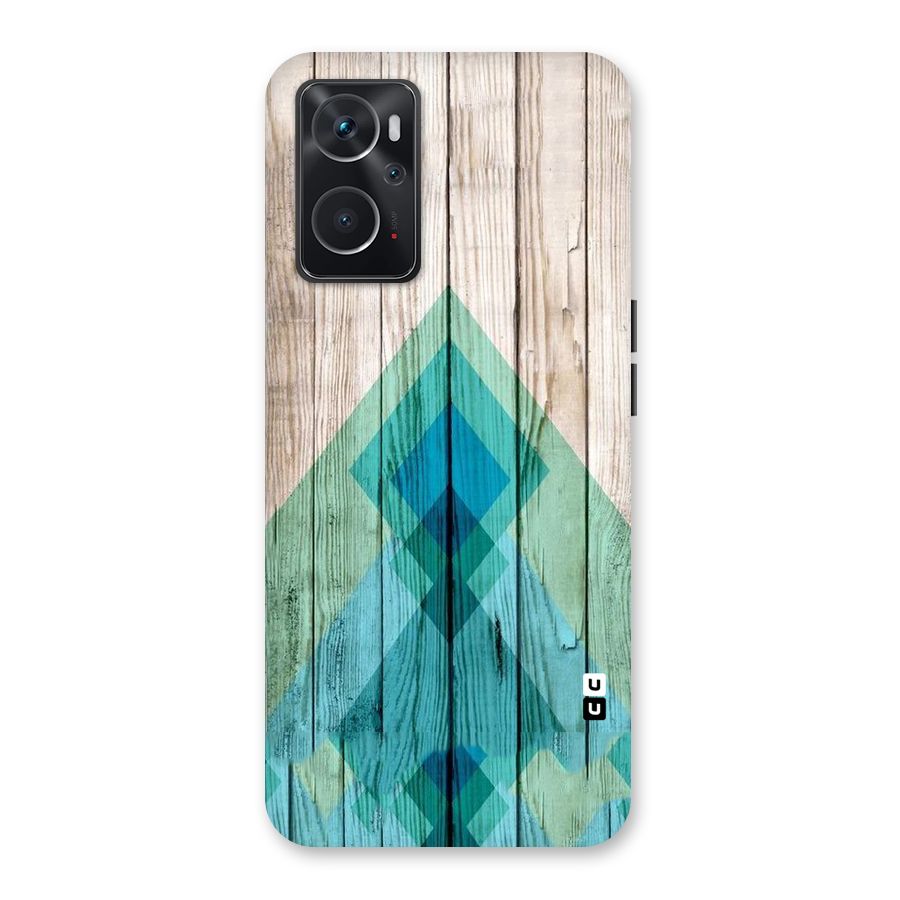 Abstract Green And Wood Back Case for Oppo K10 4G