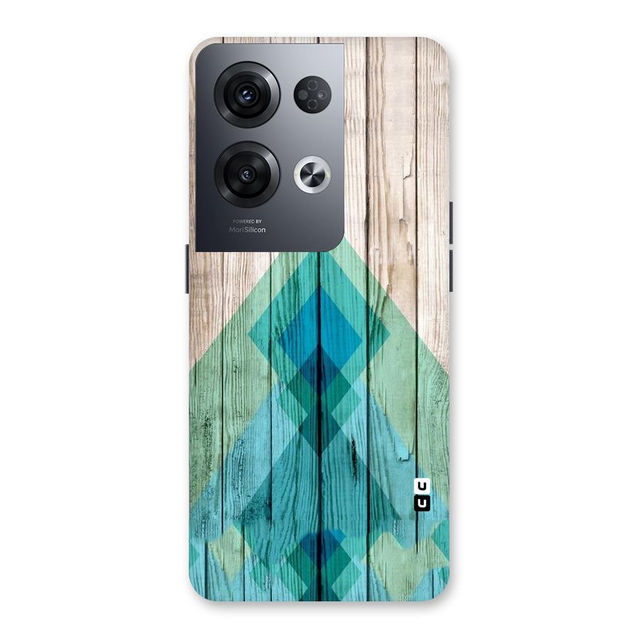 Abstract Green And Wood Back Case for Oppo Reno8 Pro 5G