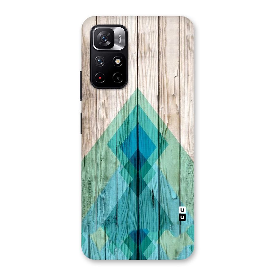 Abstract Green And Wood Back Case for Redmi Note 11T 5G