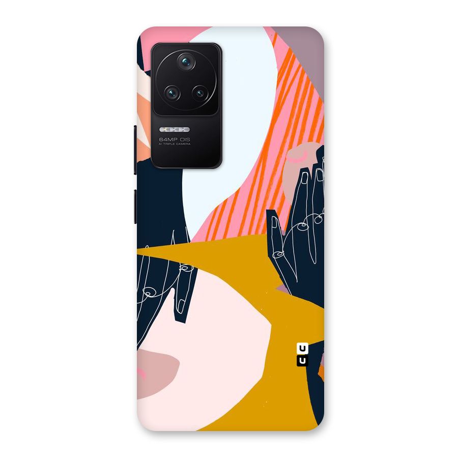 Abstract Hands Back Case for Poco F4 5G