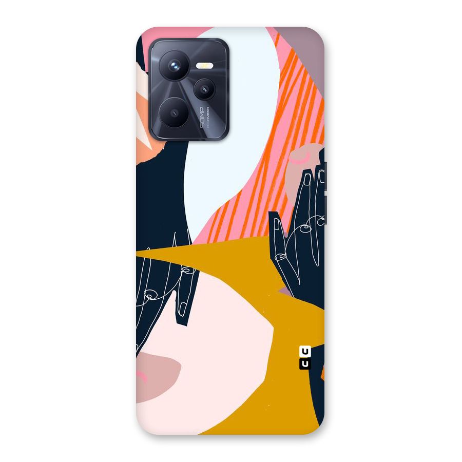 Abstract Hands Back Case for Realme C35