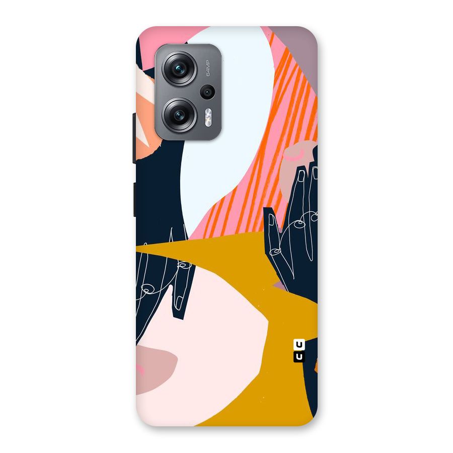 Abstract Hands Back Case for Redmi K50i