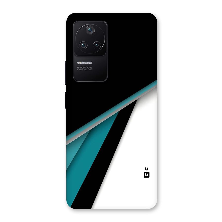 Abstract Lines Of Blue Back Case for Poco F4 5G