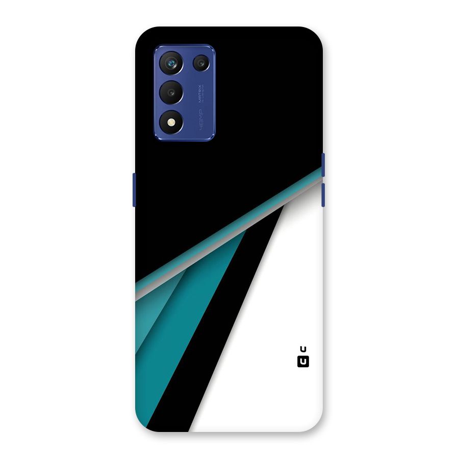 Abstract Lines Of Blue Back Case for Realme 9 5G Speed