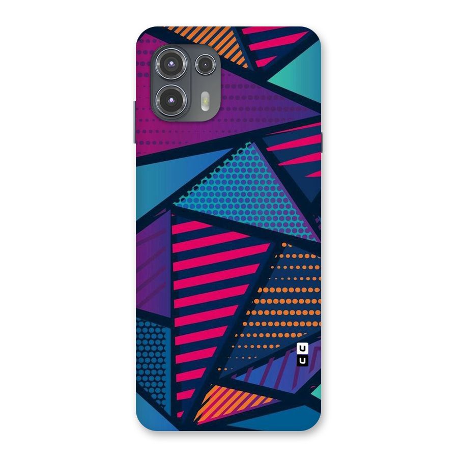 Abstract Lines Polka Back Case for Motorola Edge 20 Fusion