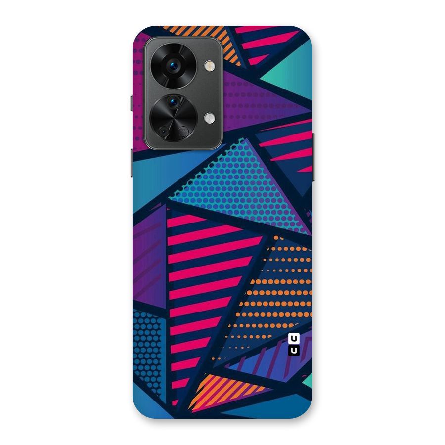 Abstract Lines Polka Back Case for OnePlus Nord 2T