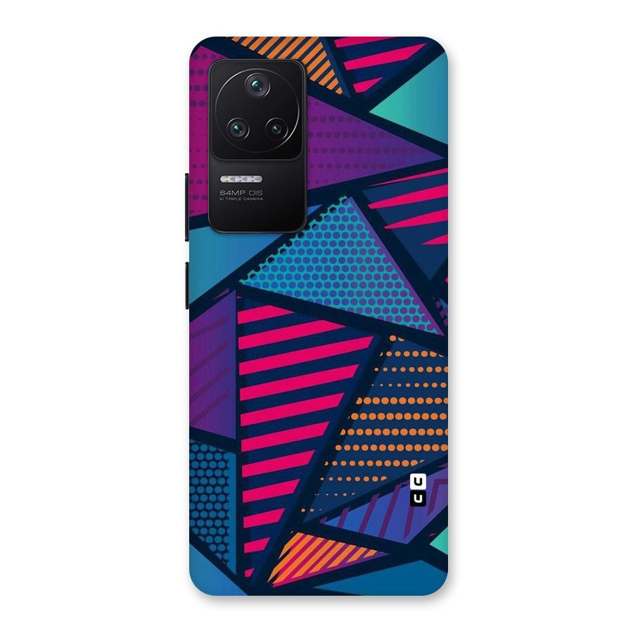 Abstract Lines Polka Back Case for Poco F4 5G