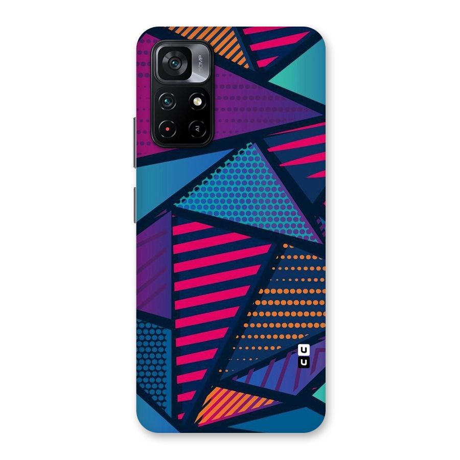 Abstract Lines Polka Back Case for Poco M4 Pro 5G