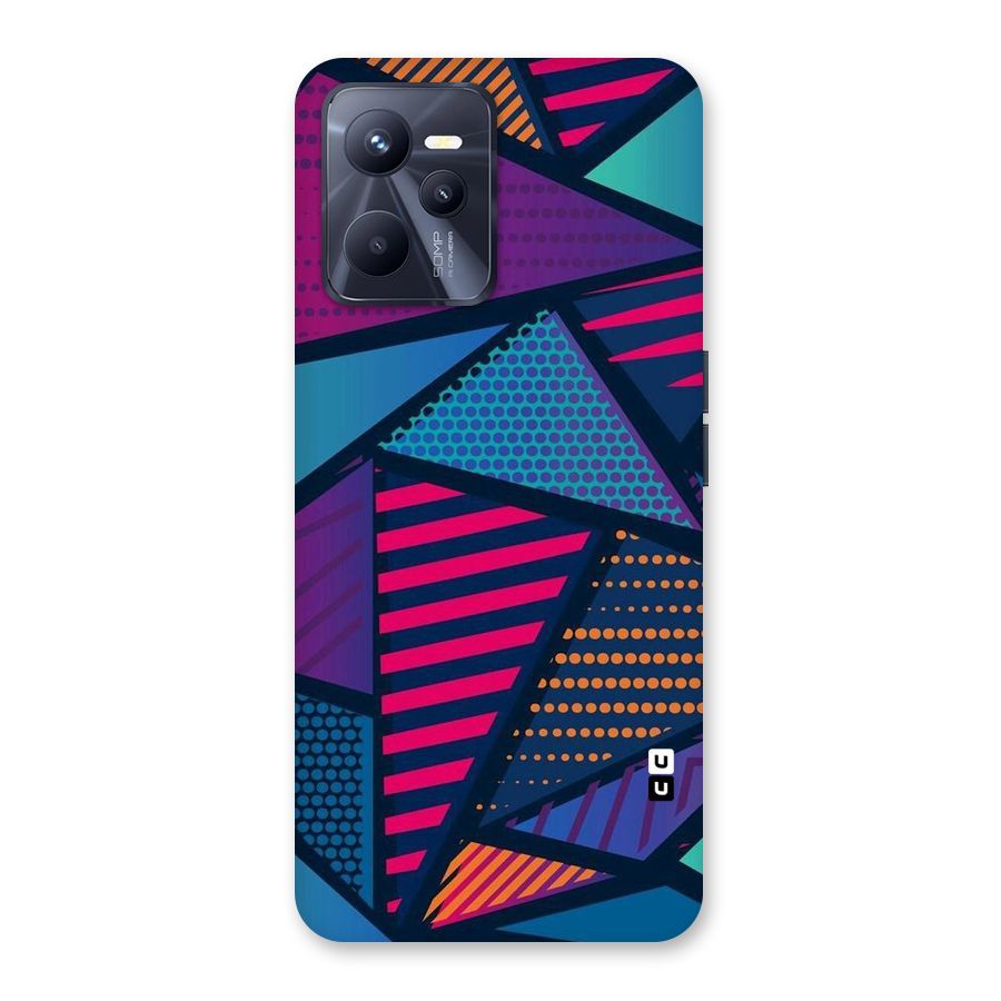 Abstract Lines Polka Back Case for Realme C35