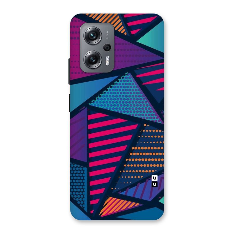 Abstract Lines Polka Back Case for Redmi K50i