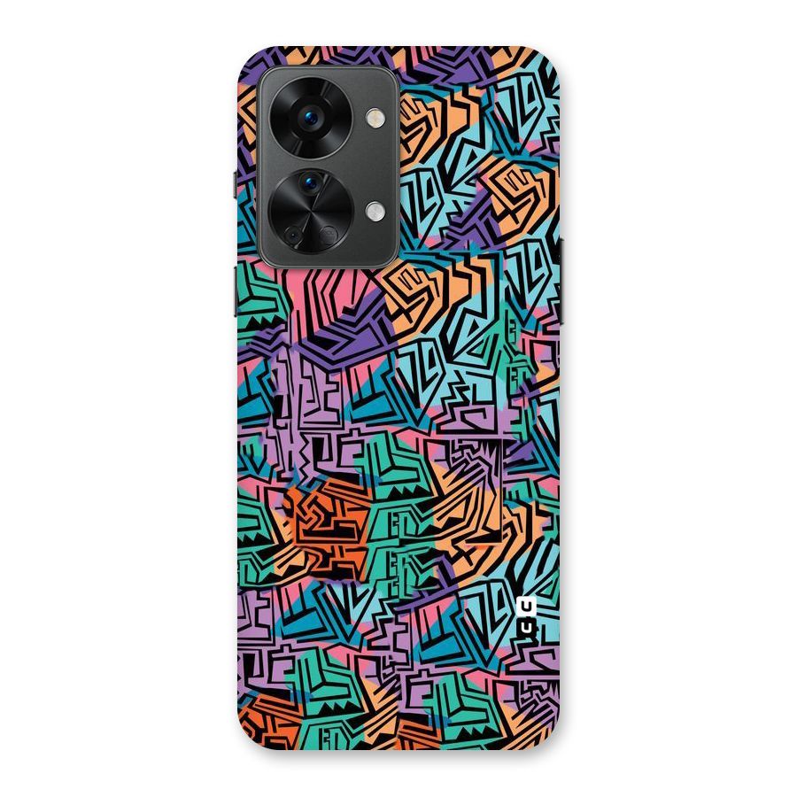 Abstract Lining Colors Back Case for OnePlus Nord 2T
