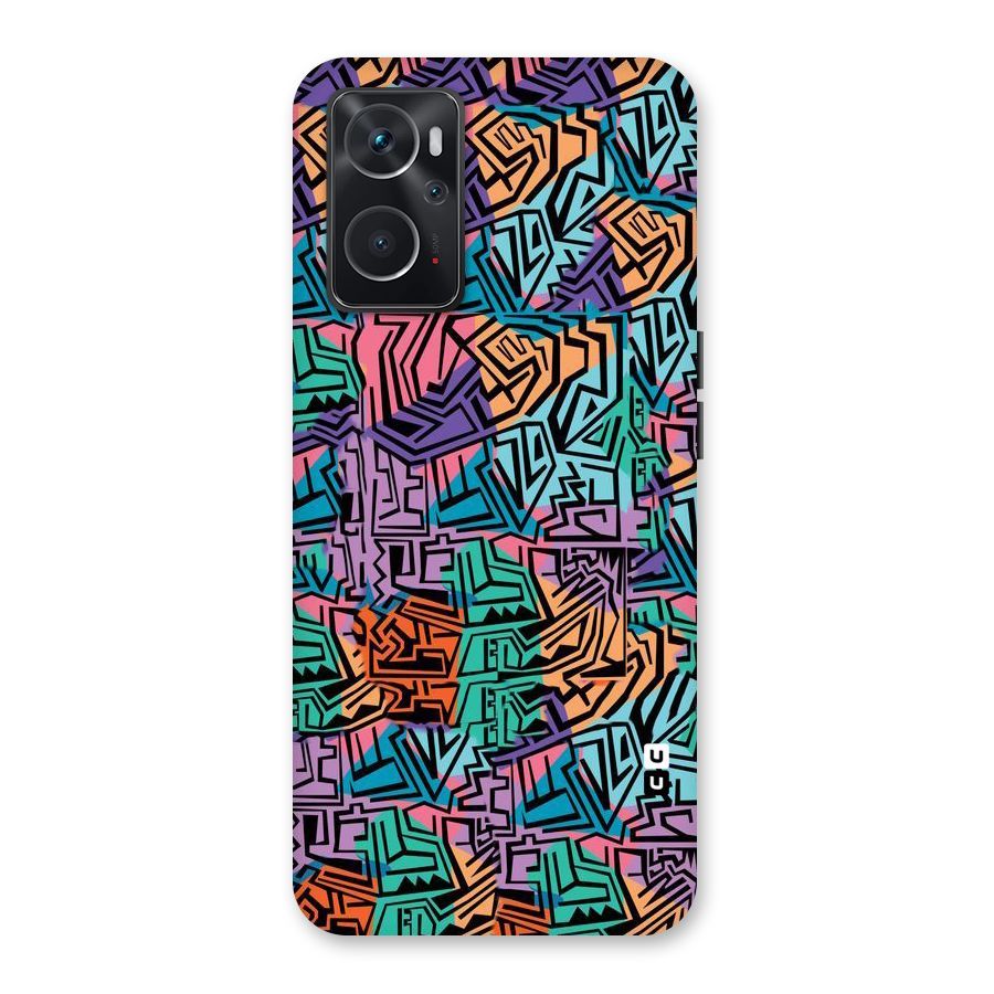 Abstract Lining Colors Back Case for Oppo K10 4G