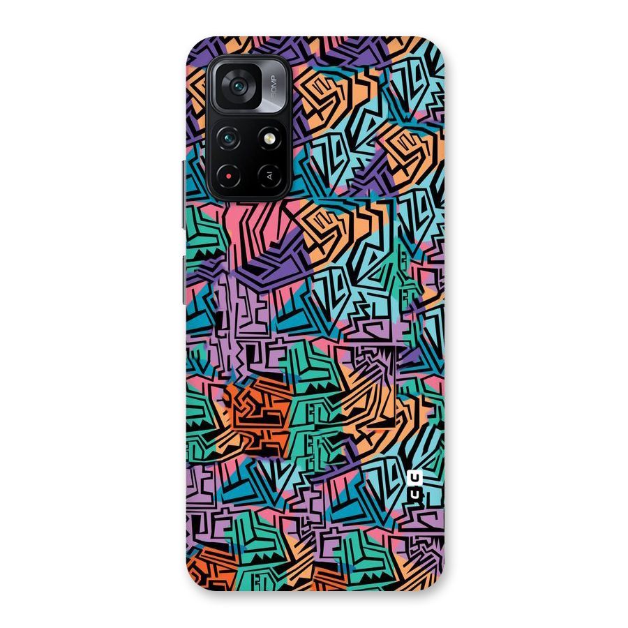 Abstract Lining Colors Back Case for Poco M4 Pro 5G