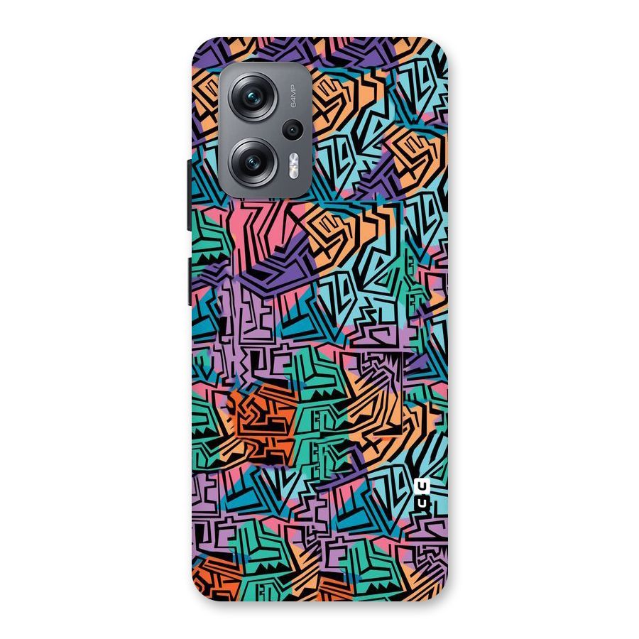 Abstract Lining Colors Back Case for Redmi K50i