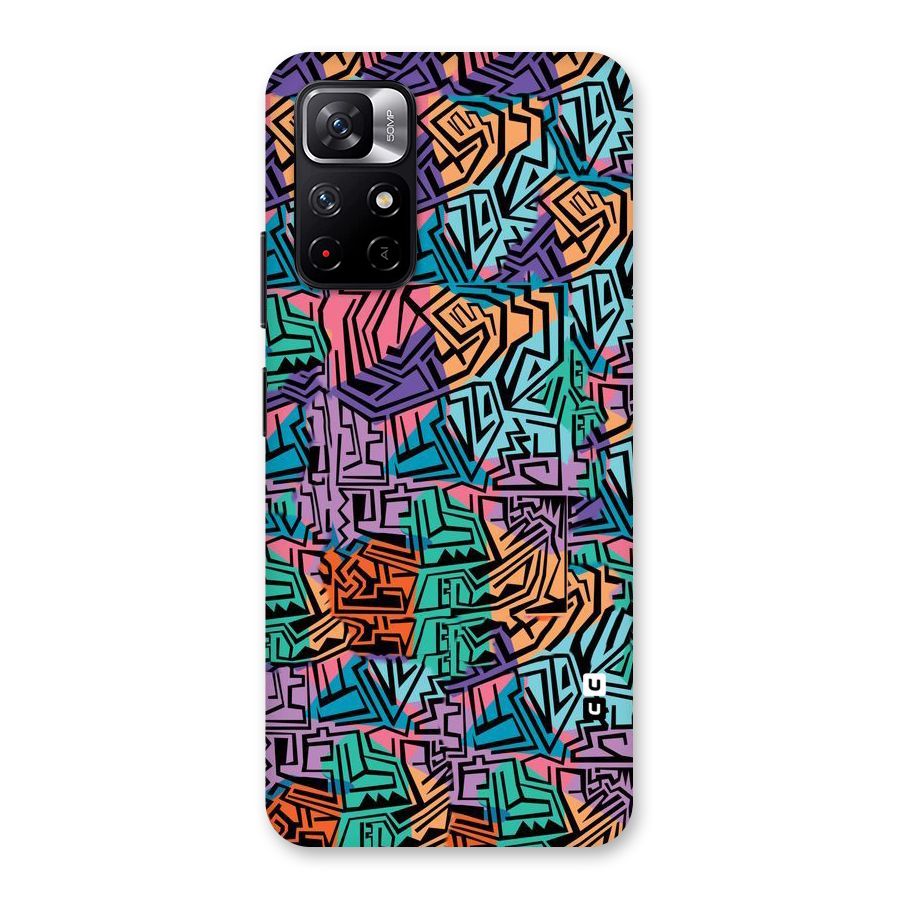 Abstract Lining Colors Back Case for Redmi Note 11T 5G