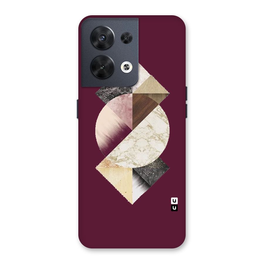 Abstract Marble Pattern Back Case for Oppo Reno8 5G