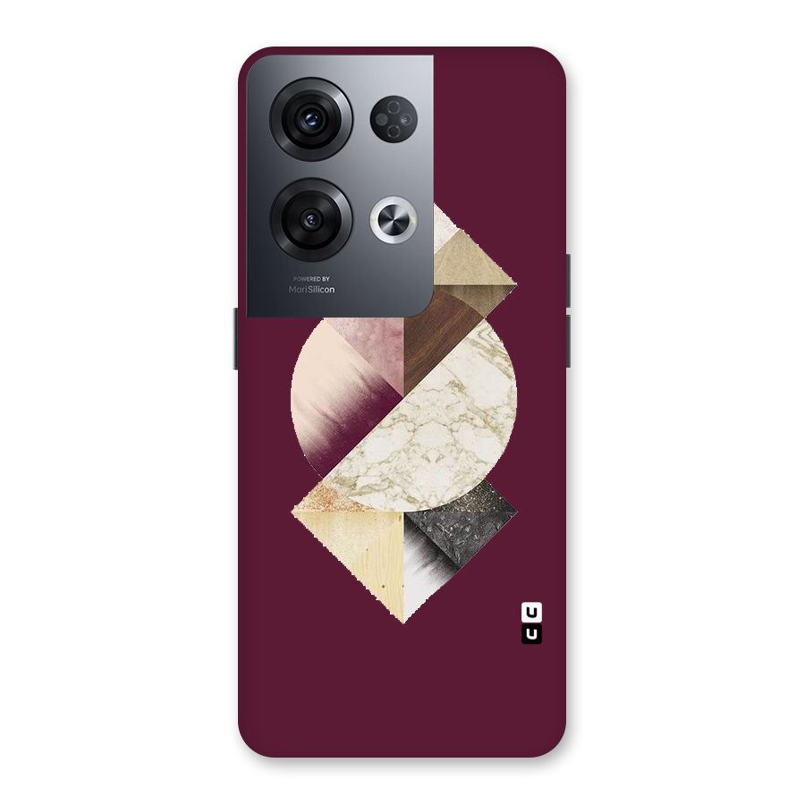 Abstract Marble Pattern Back Case for Oppo Reno8 Pro 5G
