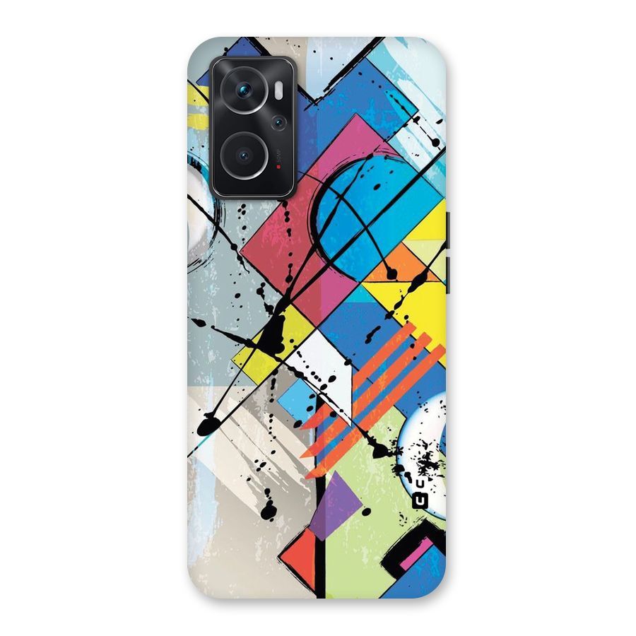 Abstract Paint Shape Back Case for Oppo K10 4G