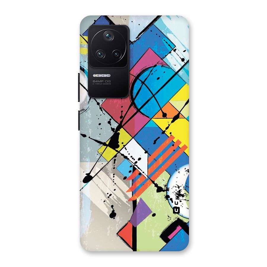 Abstract Paint Shape Back Case for Poco F4 5G