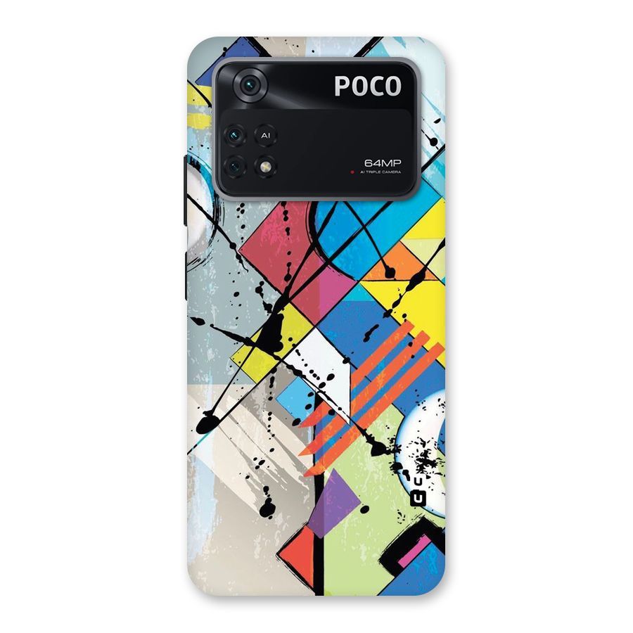 Abstract Paint Shape Back Case for Poco M4 Pro 4G