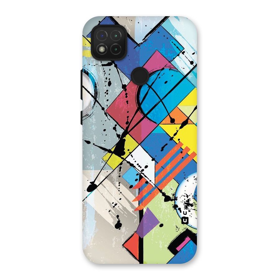 Abstract Paint Shape Back Case for Redmi 9 Activ