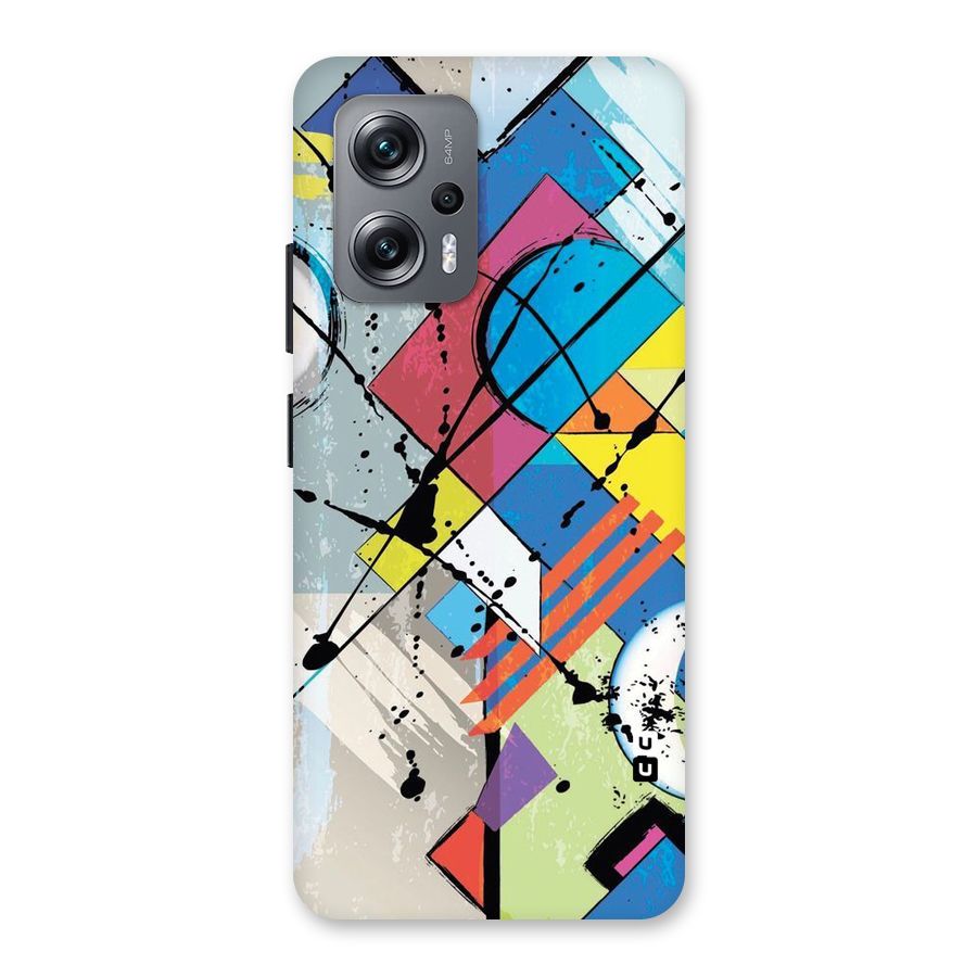 Abstract Paint Shape Back Case for Redmi K50i