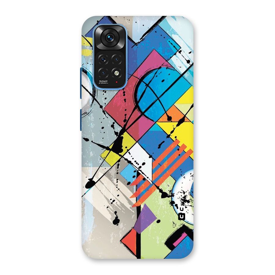 Abstract Paint Shape Back Case for Redmi Note 11S