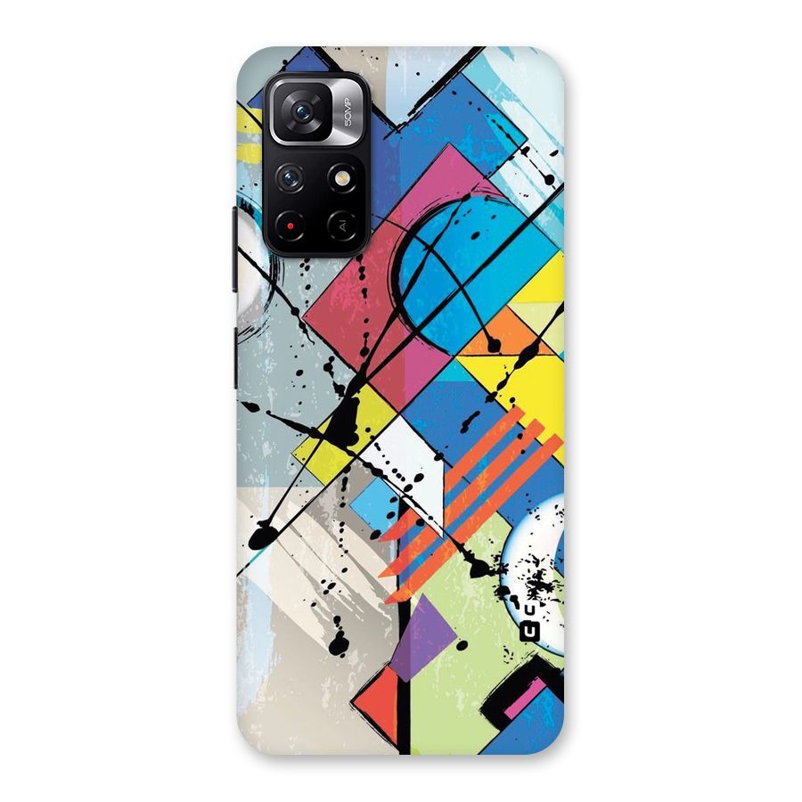 Abstract Paint Shape Back Case for Redmi Note 11T 5G