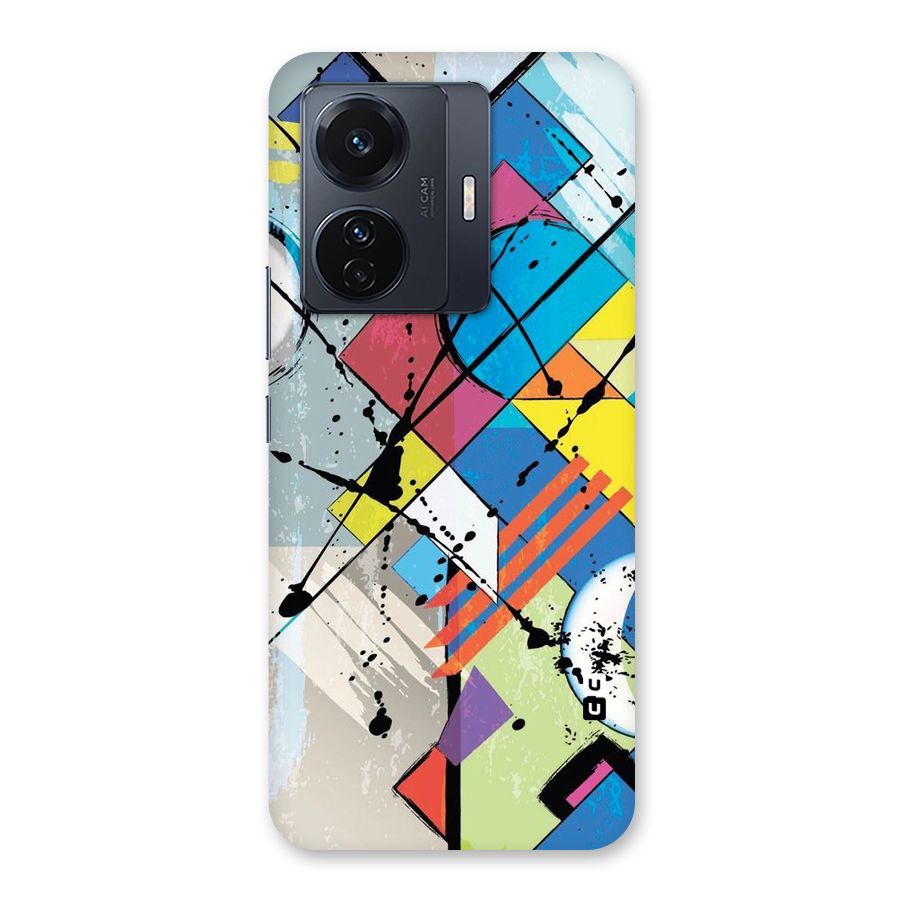 Abstract Paint Shape Back Case for Vivo iQOO Z6 Pro