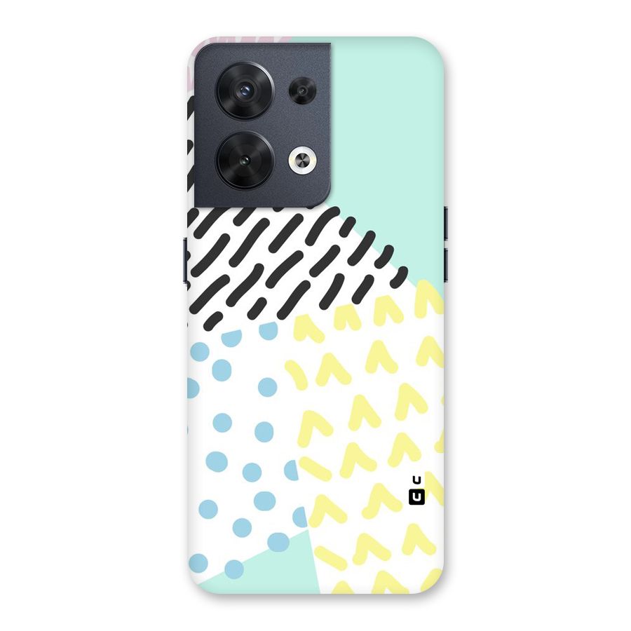 Abstract Pastel Back Case for Oppo Reno8 5G