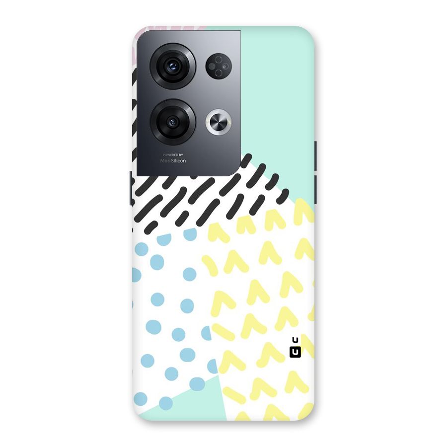 Abstract Pastel Back Case for Oppo Reno8 Pro 5G