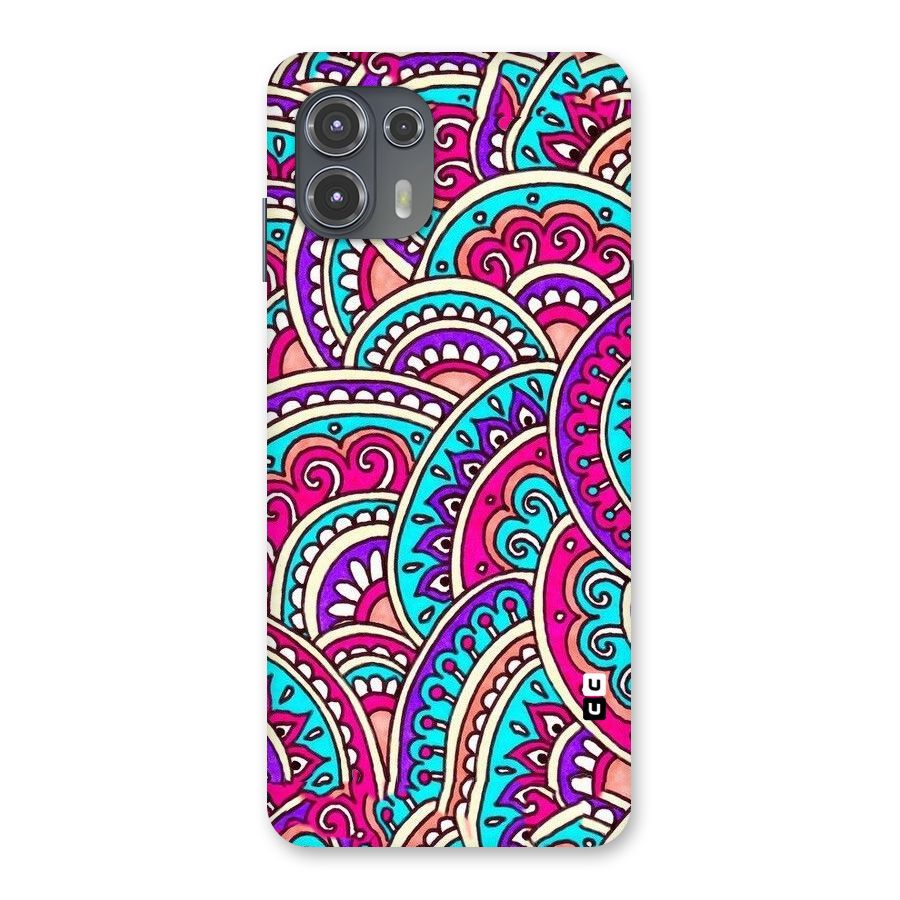 Abstract Rangoli Design Back Case for Motorola Edge 20 Fusion