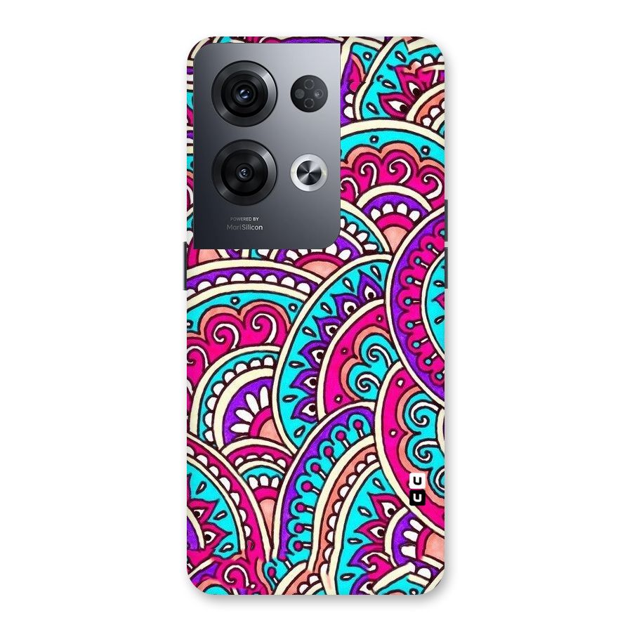 Abstract Rangoli Design Back Case for Oppo Reno8 Pro 5G