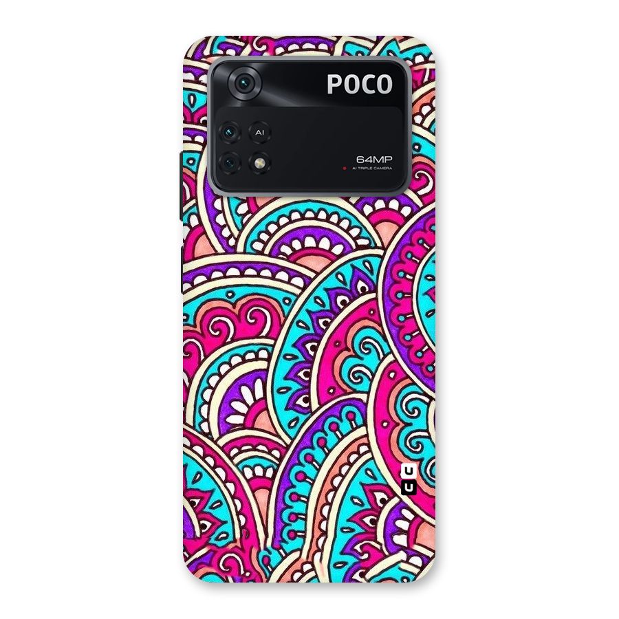 Abstract Rangoli Design Back Case for Poco M4 Pro 4G