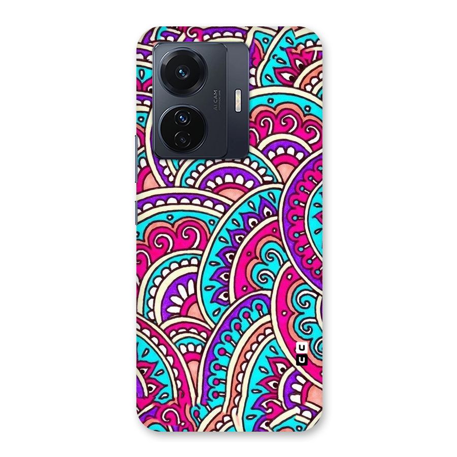 Abstract Rangoli Design Back Case for Vivo T1 Pro