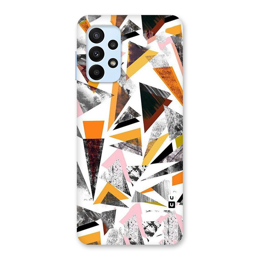 Abstract Sketchy Triangles Back Case for Galaxy A23