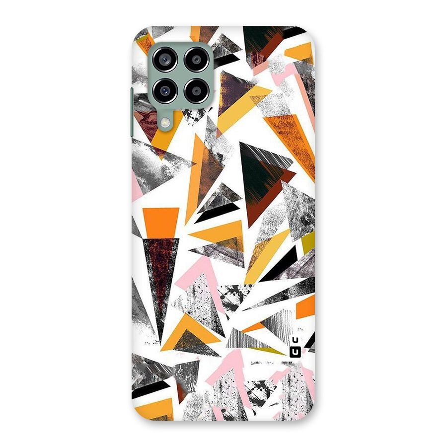 Abstract Sketchy Triangles Back Case for Galaxy M33