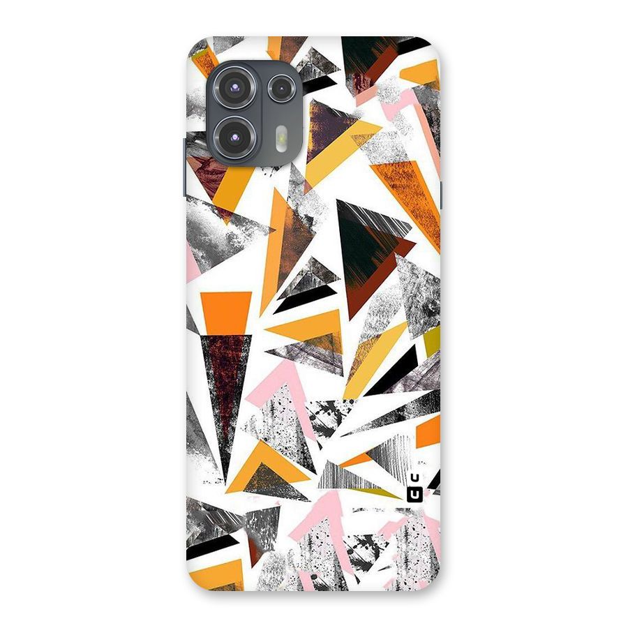 Abstract Sketchy Triangles Back Case for Motorola Edge 20 Fusion