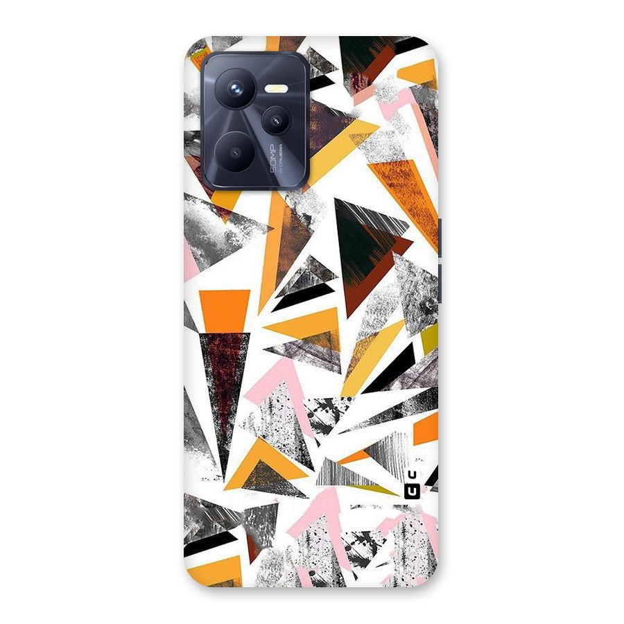 Abstract Sketchy Triangles Back Case for Realme C35